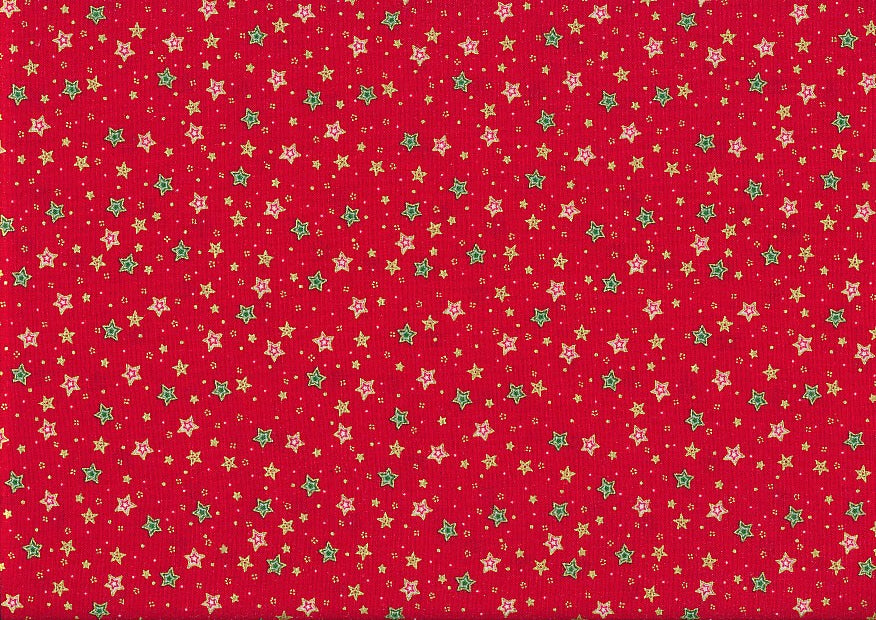JOLLY, MAKOWER, ESTRELLAS COLORES FONDO ROJO