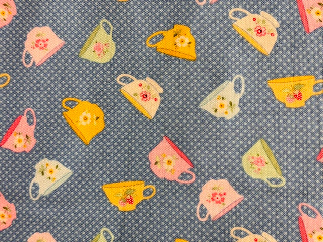 ROSY CHEEKS, TAZAS FONDO ZUL