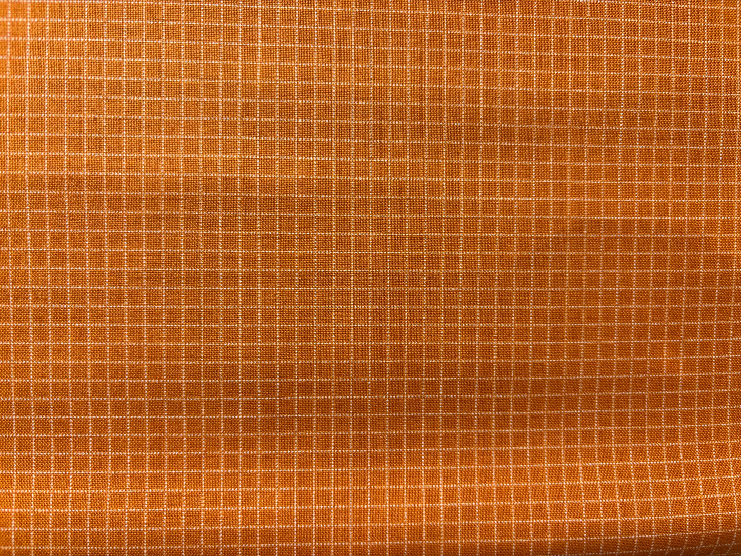 BACK AND FORTH cuadro vichy naranja