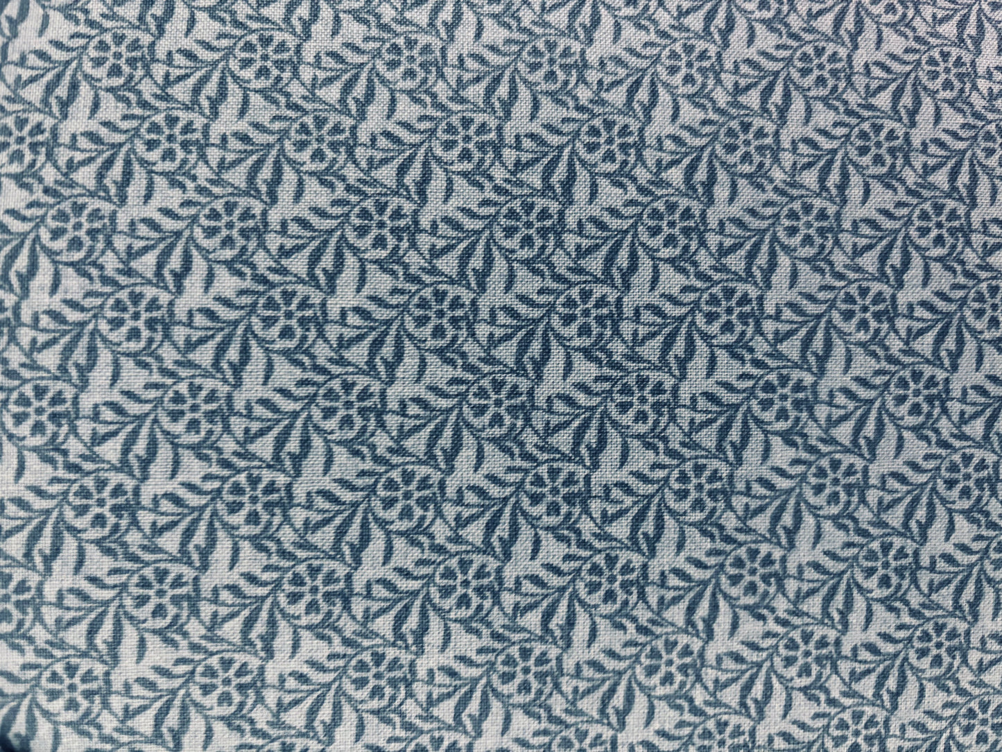VICTORIA AND ALBERT MUSEUM fondo azul con dibujo hojas azul