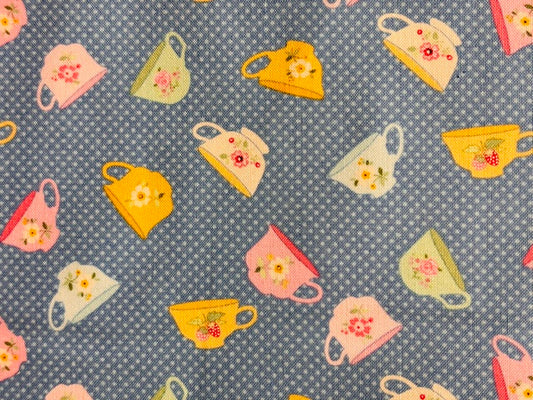 ROSY CHEEKS, TAZAS FONDO ZUL