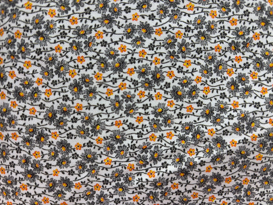 COLECCION FLORAL flores gris y amarillo