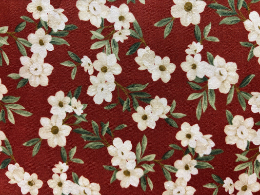 RUBY fondo granate y flor cruda