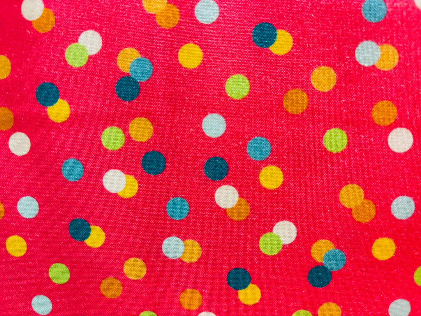 THIS CALLS FOR CAKE BY NORTHCOTT lunares colores fondo rosa