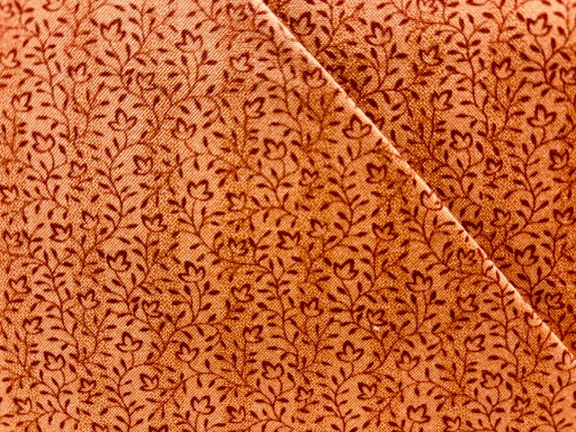 ANTIQUITIES, QUILTING TREASURES  flor y hojas naranja