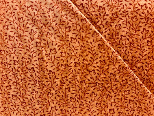 ANTIQUITIES, QUILTING TREASURES  flor y hojas naranja