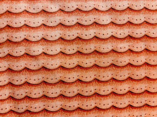HANDMAIDS , QUILTING TREASURES  dibujo ondas naranja