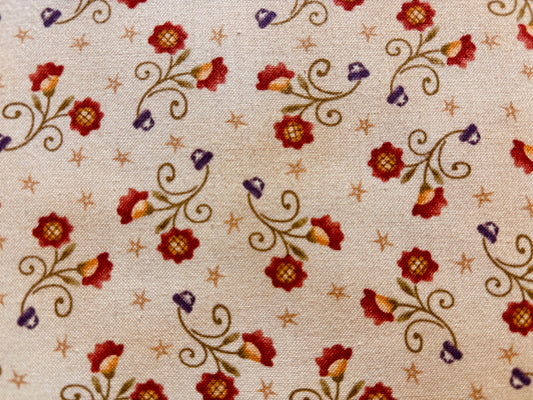 AUTUMN SONG BY JANET RAE fondo tostado con estrellas y flores