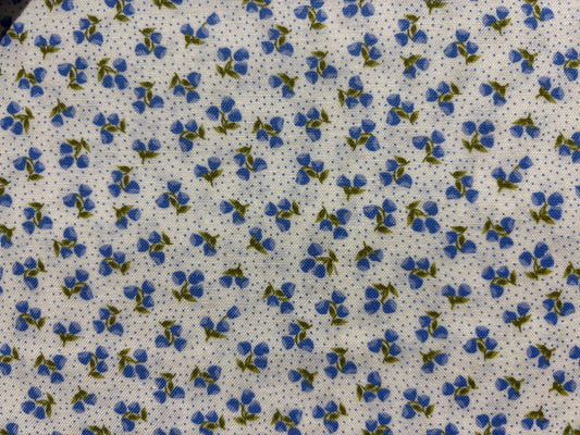 PASCALETBEATRIX fondo blanco con lunares azul y flores azules