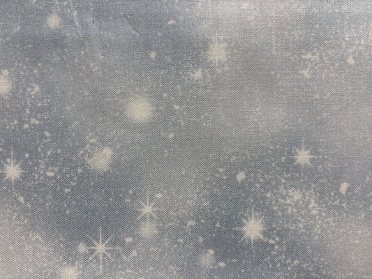 SARAH SUMMERS FOR QUILTING TREASURES fondo azul y blanco con estrellas blancas