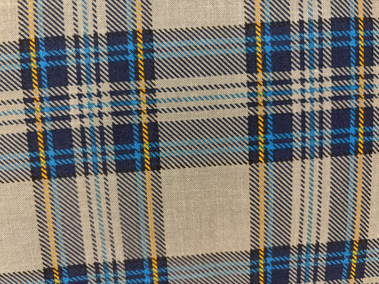 DAD PLAID BY WHISTLER STUDIOS  fondo azul cuadros rayas azul