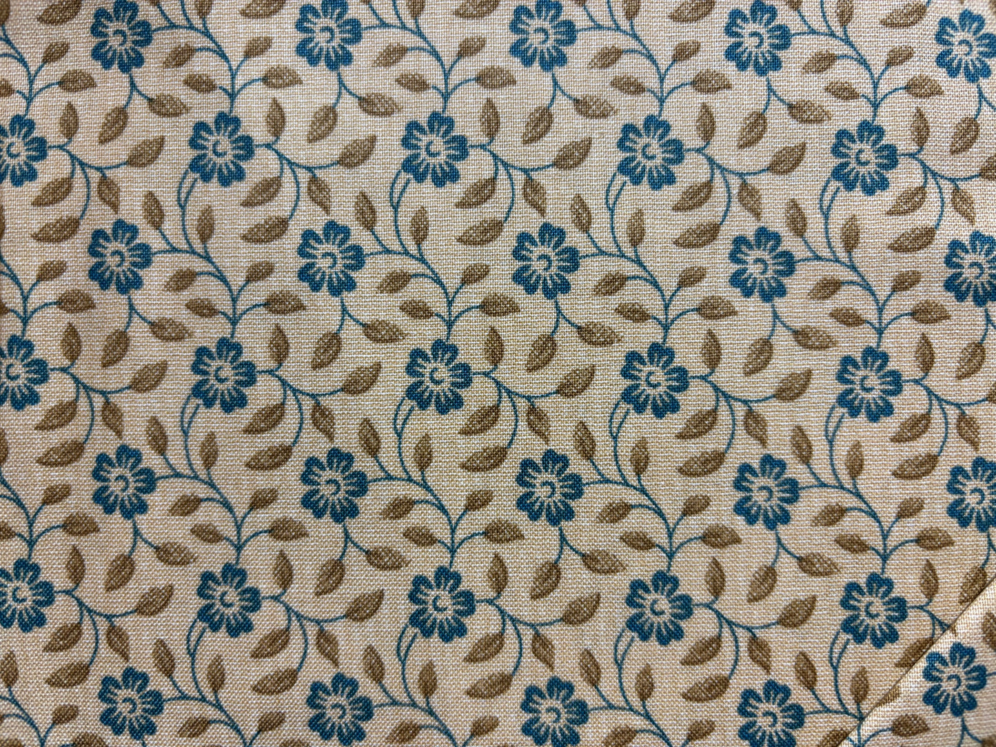 MORNING GLORY BY EDYTA SITAR  fondo marron flor azul