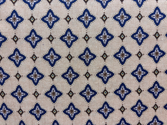 QUILTING TREASURES  fondo arena dibujo estrellas azul