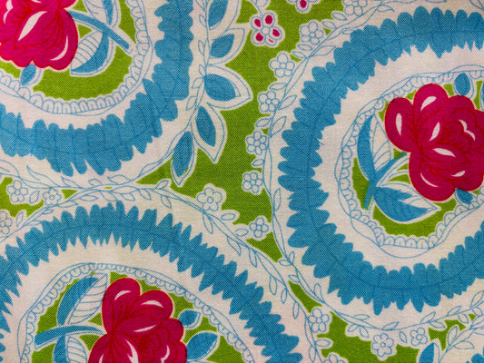 ROWAN, JENNIFER PAGARELLI flor roja circulo azul y verde
