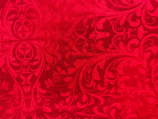 LAURIE COOK, QUILTING TREASURES  dibujo rojo y granate