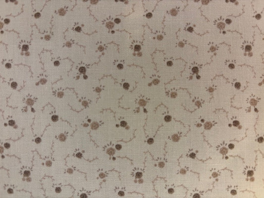 COLOUR HARMONY, SOFFABRICS  fondo crema con flores