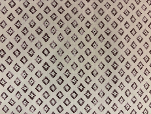 RUBY  fondo crudo con dibujo rombo marron