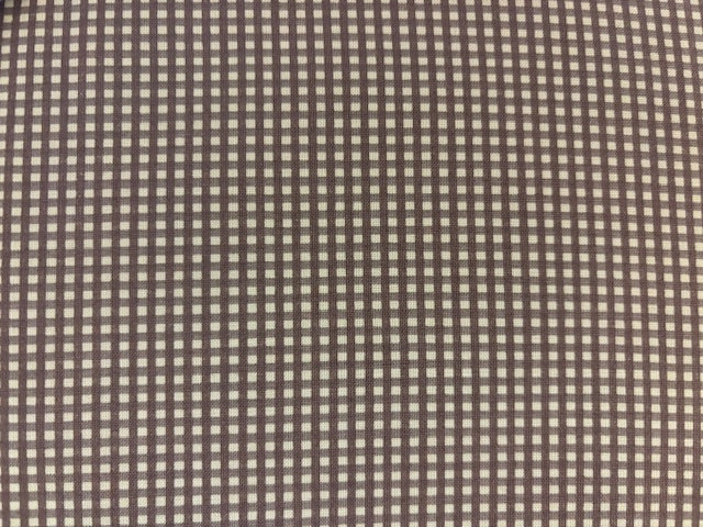 STOF QUILTERS  cuadro vichy pequeño marron