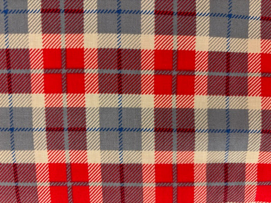 DAD PLAID   cuadro granate y azul