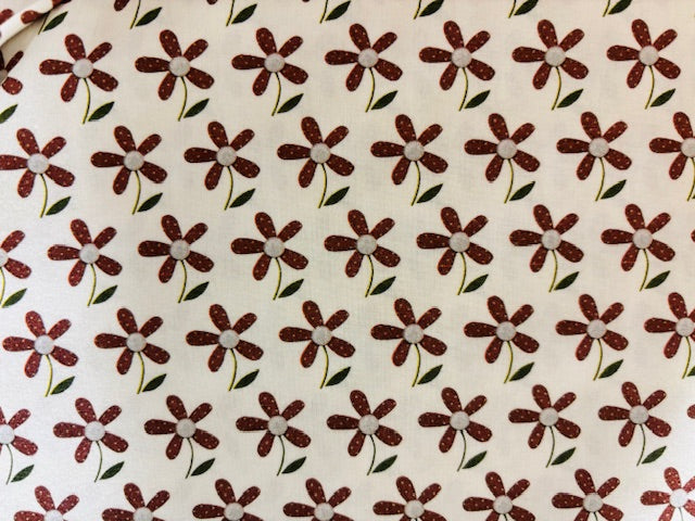 FLOR MARGARITA GRANATE FONDO CRUDO