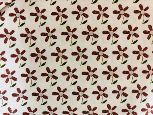 FLOR MARGARITA GRANATE FONDO CRUDO