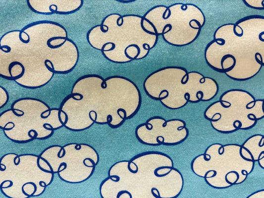 NUBES FONDO AZUL, INFANTIL