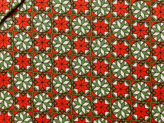 GRECA FONDO GRANATE  Y VERDE
