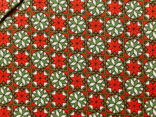 GRECA FONDO GRANATE  Y VERDE