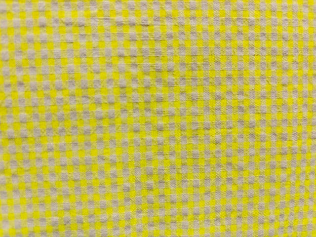 VICHY SEERSUCKER, AMARILLO FLUOS PEQUEÑO