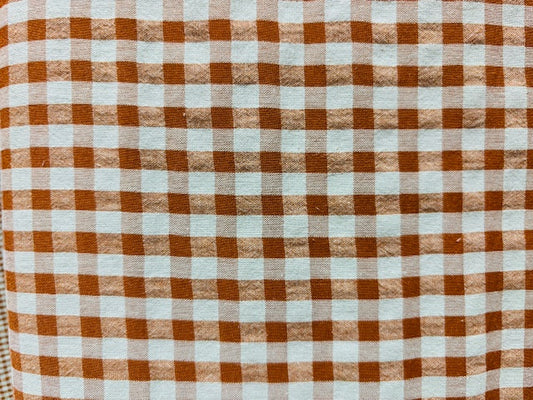 VICHY SEERSUCKER, CUADRO MARRON GRANDE