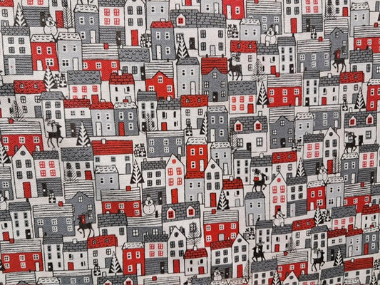 SCANDI HOUSES , MAKOWER  casas roja y gris